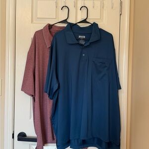 Wholesale 2pcs Duluth Trading Co Blue and Maroon Polo Shirts